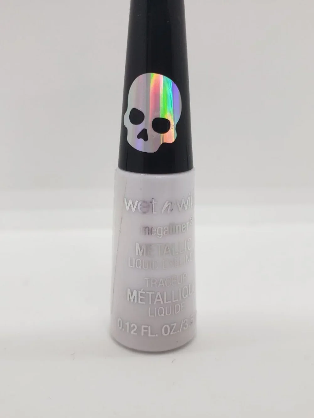 Wet N Wild Megaliner Metallic Liquid Eyeliner White Goth-O-Graphic Skull Prayer